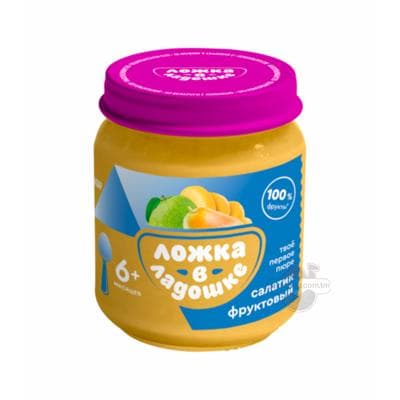 Pýure Ложка в ладошке miweli içdaçarjyk (6 aýdan başlap), 100 gr