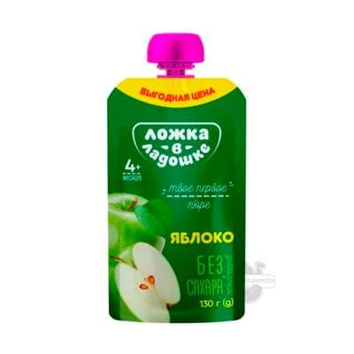 Pýure Ложка в ладошке alma (6 aýdan başlap), 90 gr
