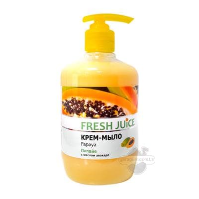 Krem sabyny Fresh Juice "Papaya" awokada ýagy bilen, 460 ml
