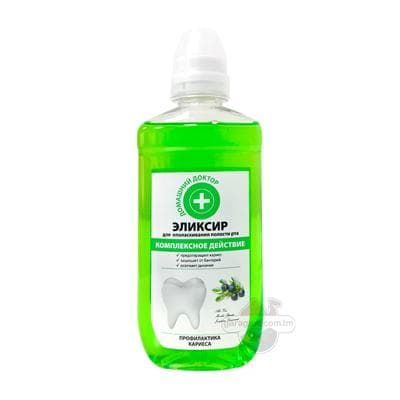 Agyz çaýkamak üçin eliksir Домашний Доктор "Kompleks täsirli", 300 ml