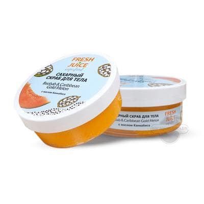 Şekerli skrab ten üçin "FRESH JUiCE" Baobab & Caribbean Gold Melon, 225 ml