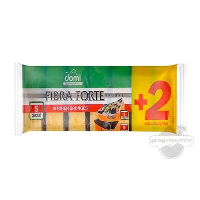 Gap-gaç ýuwmak üçin gubka Domi, 5+2 sany
