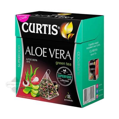 Gök çaý Curtis "Aloe Vera" piramida haltajykly, 18 sany 32 gr