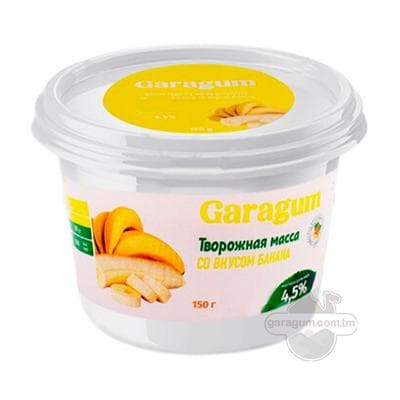 "Garagum" Banan tagamly dorag garyndysy, ýaglylygy 4.5%, 150 gr