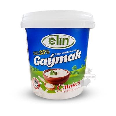 Gaýmak "Elin" ýaglylygy 25%, 500 gr