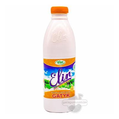 "elin" uýadylan tagamly gatyk, ýaglylygy 3.5%, 980 ml