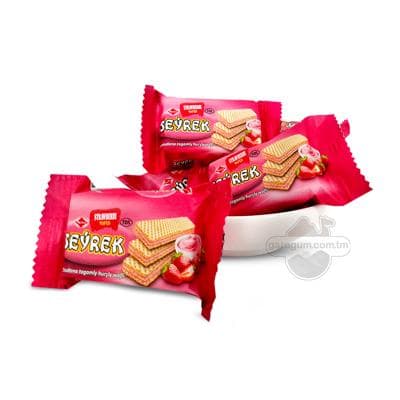 Ýertudana tagamly huruşly wafli Duýgy "Seýrek", 500 gr (±30 gr)