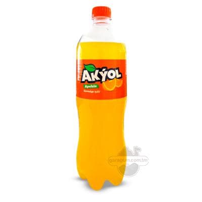 Gazlandyrylan içgi Ak ýol "Apelsin", 1 lt
