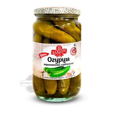 Marinada ýatyrylan hyýar "Bakjam", 720 gr