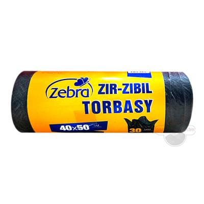 Zir-zibil torbasy "Zebra" (40x50, 10 litr) 30 sany