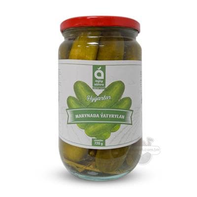 Marinada ýatyrylan hyýar "Aýly Sähra", 720 gr