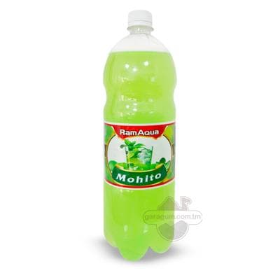 Gazlandyrylan alkogolsyz içgi RamAqua "Mohito", 1,5 lt