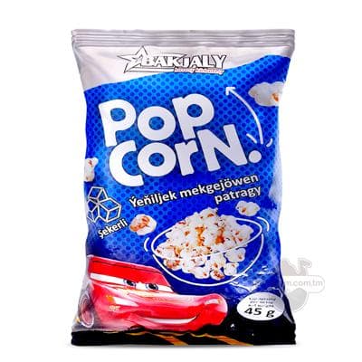 Popkorn "Sumbar" şekerli ýeňiljek mekgejöwen patragy, 45 gr