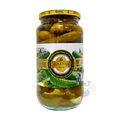 Marinada ýatyrylan hyýar "Hazyna", 900 gr