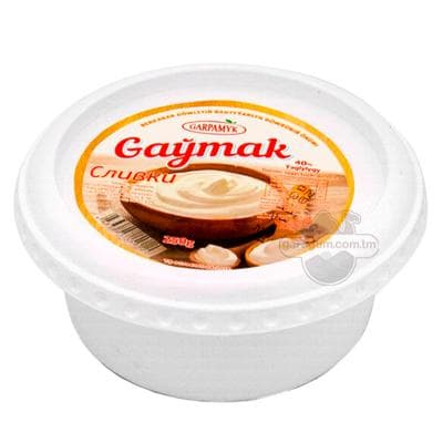 Çig gaýmak "Garpamyk" ýaglylygy 40%, 250 gr
