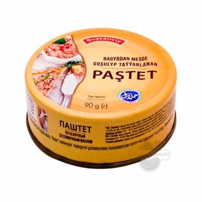 "Buýsançly" Bagyrdan mesge goşulyp taýýarlanan paştet, 90 gr