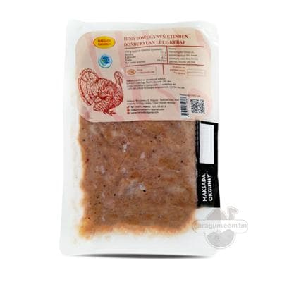 Hindi guşunyň etinden lüle-kebab "Maksada Okgunly" 440 gr (±20 gr)