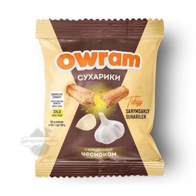 Suharikler "Owram" sarymsakly tagamly, 35 gr