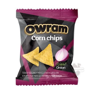 Mekgejöwen çipsleri "Owram" sogan tagamly, 25 gr