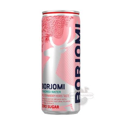 Gazlandyrylan mineral içgi Borjomi ýertudana tagamly we ösümlik ekstraktly, 330 ml