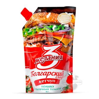 Ketçup "3 желания" Bolgar süýji, 250 gr