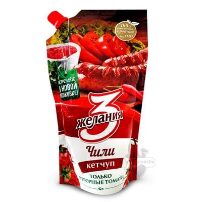 Ketçup "3 желания" Çili, 450 gr