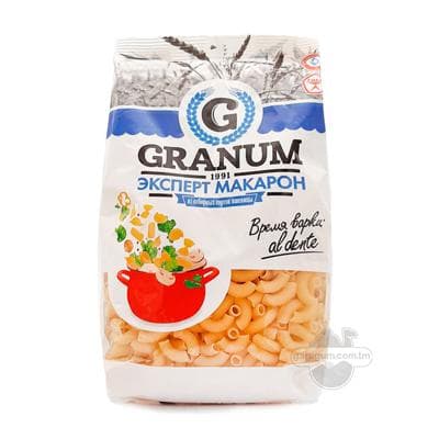 Makaron Granum garnir üçin tüýdik, 400 gr
