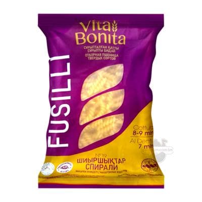 Makaron Vita Bonita "Спирали", 400 gr