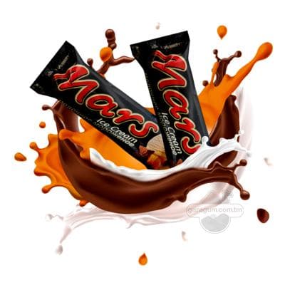 Doňdurma "Mars" süýtli, karamel bilen örtülen 41,8 gr