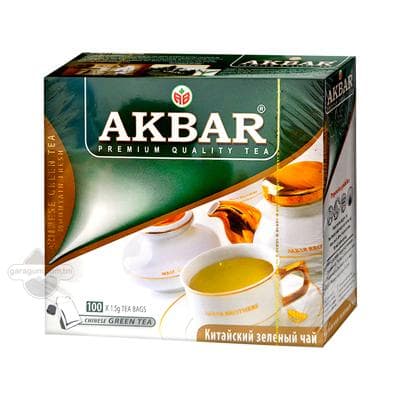 Akbar Hytaý gök çaýy, 150 gr (1.5 gr ×100 sany)