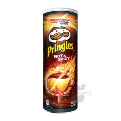 Çipsy Pringles "Hot & Spicy" ýeralmadan, 165 gr