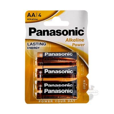 Batareýa Panasonic "Alkaline Power" AA LR6 1.5V, 4 sany