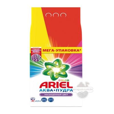 Kir ýuwujy soda Ariel Akwa-pudra "Ýiti reňk" awtomat, 4.5 kg