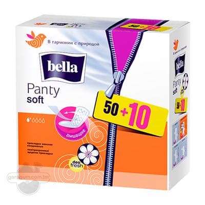 Gündelik prokladkalar Bella Panty soft deo fresh, 2 damja, 60 sany