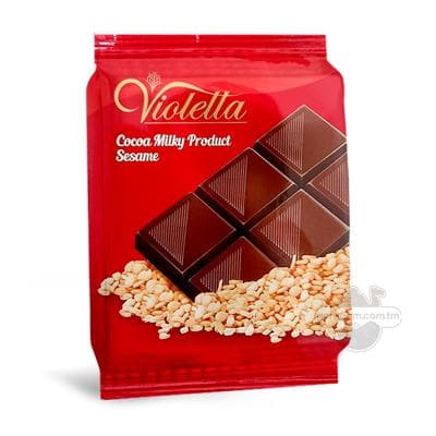 Şokolad "Violetta" süýt we künjüli plitka, 55 gr