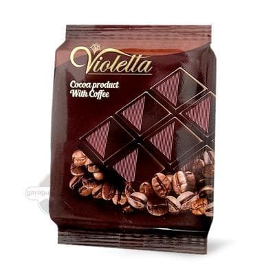 Şokolad "Violetta" kofe tagamly plitka, 55 gr