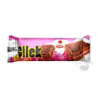 Şokoladly keks Istaram "Çilek" gatlanan ýertudana kremli, 60 gr