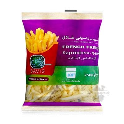 Ýeralmadan tiz taýýarlanylýan fri "Savis" doňdurylan, 2.5 kg