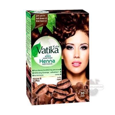 Saç üçin hna "Vatika" goňur (4.5), 6 sany x 10 gr
