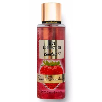 Parfýumly spreý deri üçin Hot Collection "Sweet Strawberry", 250ml