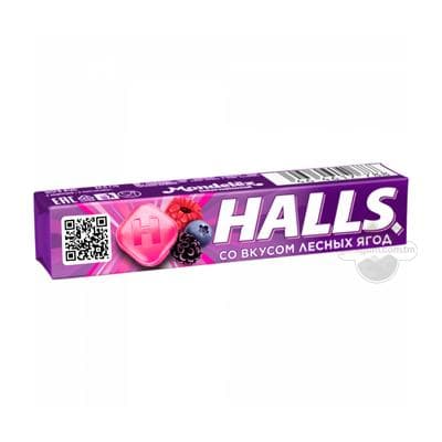 Karamel süýji HALLS tokaý ir-iýmiş tagamly, 25 gr