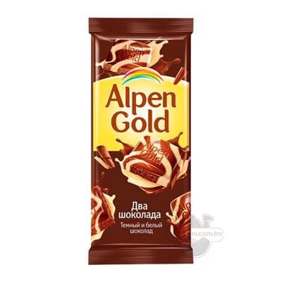 Şokolad Alpen Gold Gara we ak, 90 gr