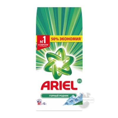 Kir ýuwujy soda Ariel Dag çeşmesi (awtomat) 12 kg plastik paket