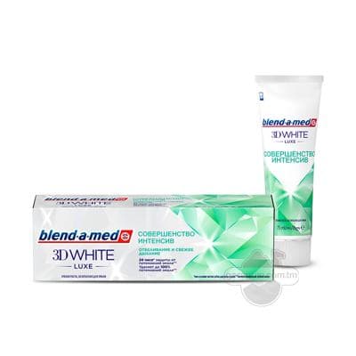 Diş pastasy Blend-a-Med 3D White Luxe "Iň ýokary dereje Intensiw", 75 ml