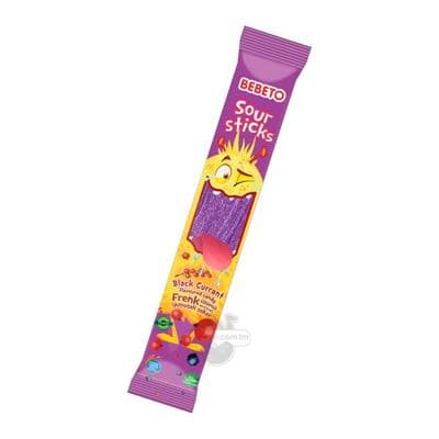 Turşy marmelad taýajyklary "BEBETO" gara smorodina tagamly, 30 gr