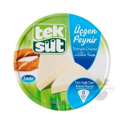 Ereme peýnir "Tek Süt" Üçburç peýnirler, 100 gr (8 x 12.5 gr)