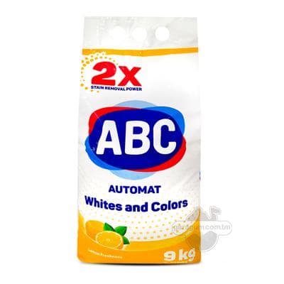 Kir ýuwujy soda ABC Matic "Limon serginligi", 9 kg