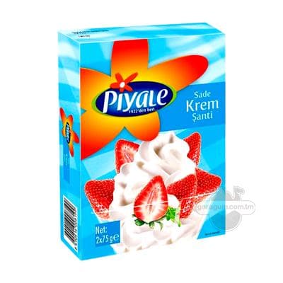 Çişirilen gaýmak ýertudana tagamly Piyale "Krem Şanti", 75 gr