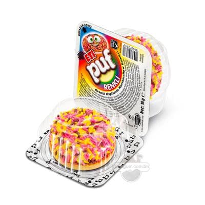 Zefirli köke Eti "Puf" reňkli bölejik sepilen, 18 gr