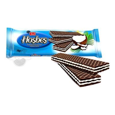 Kokos kremi we kakaoly wafli Eti "Hoşbeş" 70 gr
